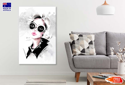 Black And White Lady with Fashion Store Print 100% Australian Made