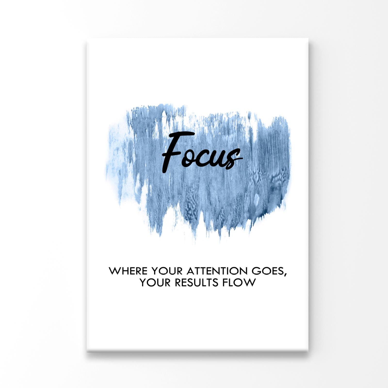 Blue Colored Focus Quote Print 100% Australian Made