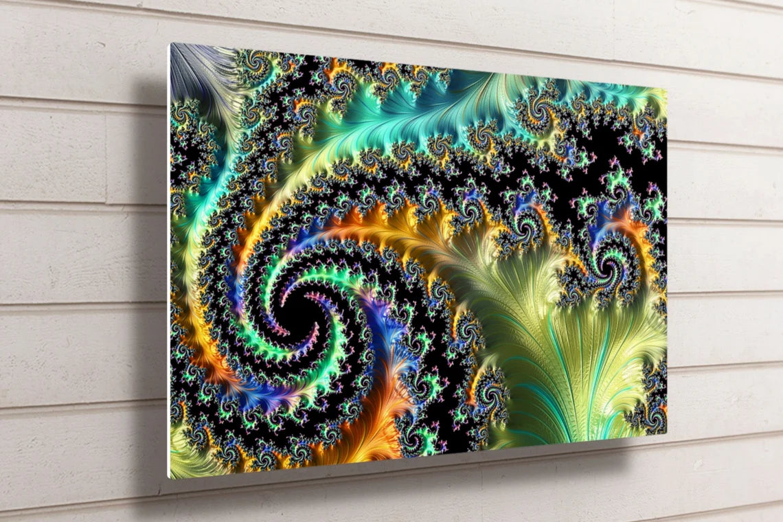 Fractal Abstract Art UV Direct Aluminum Print Australian Made Quality