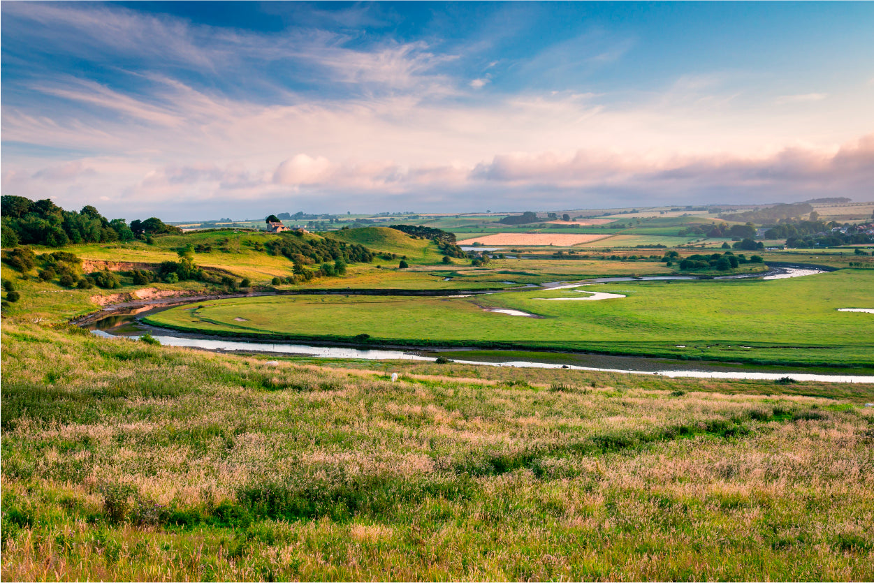 River Aln Meanders Past Mount Pleasant Home Decor Premium Quality Poster Print Choose Your Sizes