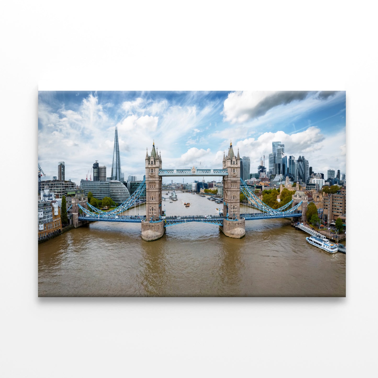 Tower Bridge in Thames River UK Print 100% Australian Made