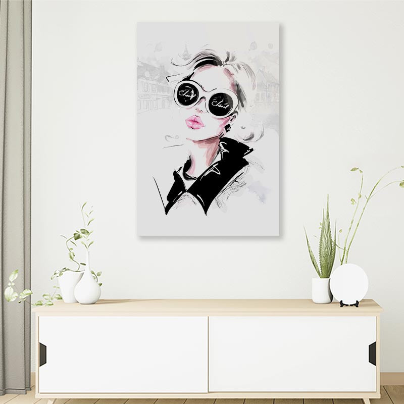 B&W Fashion Art 3D Design Acrylic Glass Print Tempered Glass Wall Art 100% Made in Australia Ready to Hang