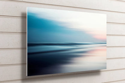 Ocean Beach Sunset UV Direct Aluminum Print Australian Made Quality