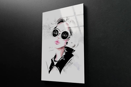 B&W Fashion Art 3D Design Acrylic Glass Print Tempered Glass Wall Art 100% Made in Australia Ready to Hang