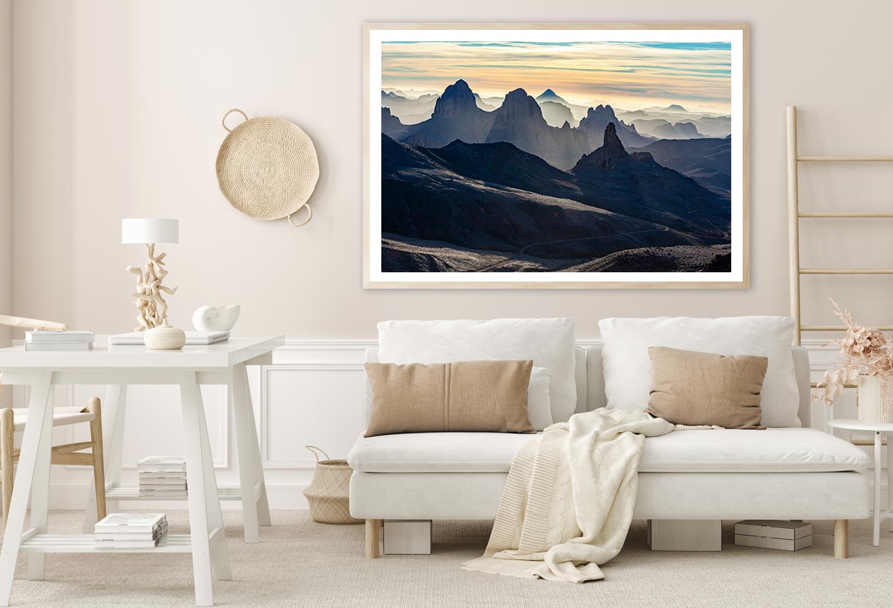 Ahaggar Mountains View At Sunrise Home Decor Premium Quality Poster Print Choose Your Sizes