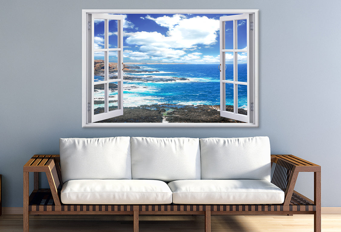 Sea with Rocks Stunning Design Print 100% Australian Made