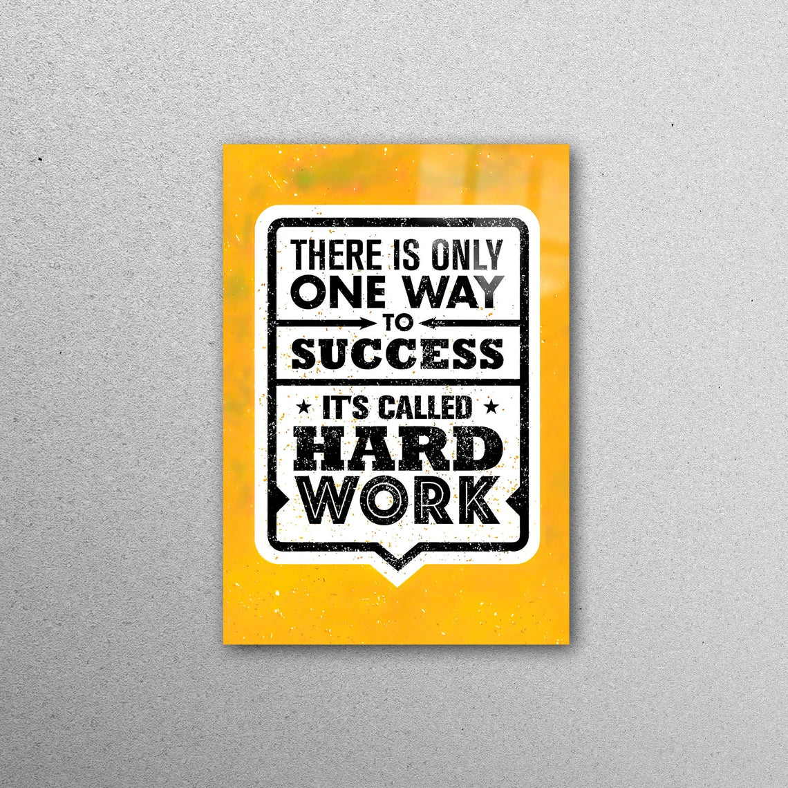 Hard Work, Success Wall Art Acrylic Glass Print Tempered Glass Wall Art 100% Made in Australia Ready to Hang