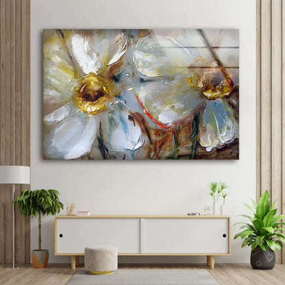 Abstract Flowers Art UV Direct Aluminum Print Australian Made Quality