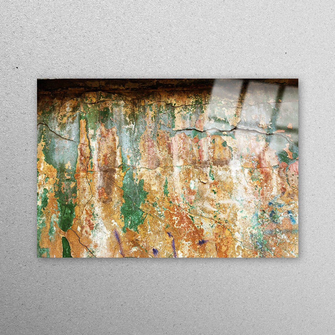 Green And Brown Rustic Wall Art Acrylic Glass Print Tempered Glass Wall Art 100% Made in Australia Ready to Hang