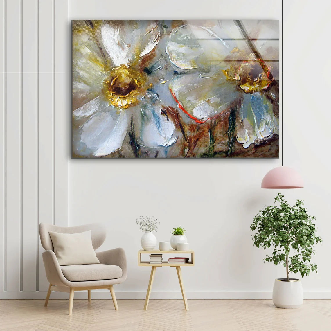 Abstract Flowers Art UV Direct Aluminum Print Australian Made Quality