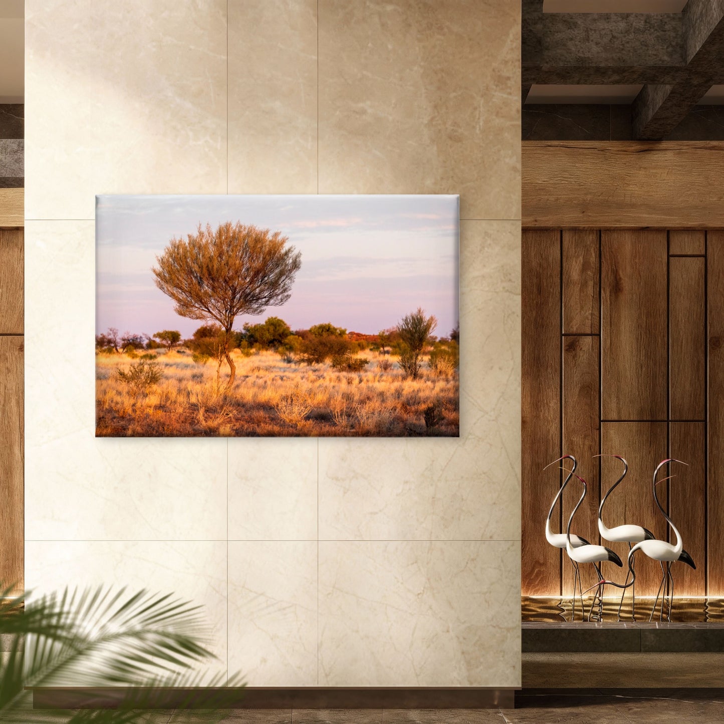 Mulga Tree at Sunset Australia Wall Art Decor 100% Australian Made