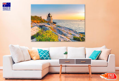 Castle Hill Lighthouse In Island Print 100% Australian Made