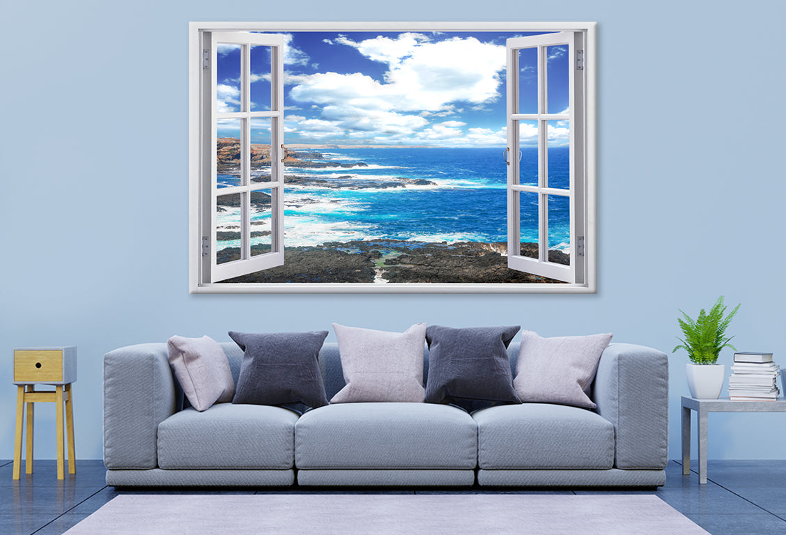 Sea with Rocks Stunning Design Print 100% Australian Made