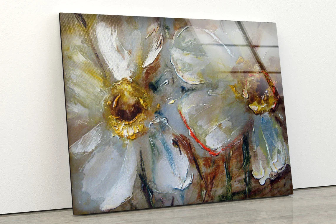 Abstract Flowers Art UV Direct Aluminum Print Australian Made Quality