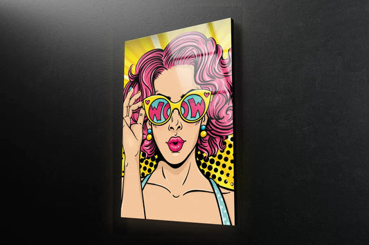 Woman with Sunglasses UV Direct Aluminum Print Australian Made Quality