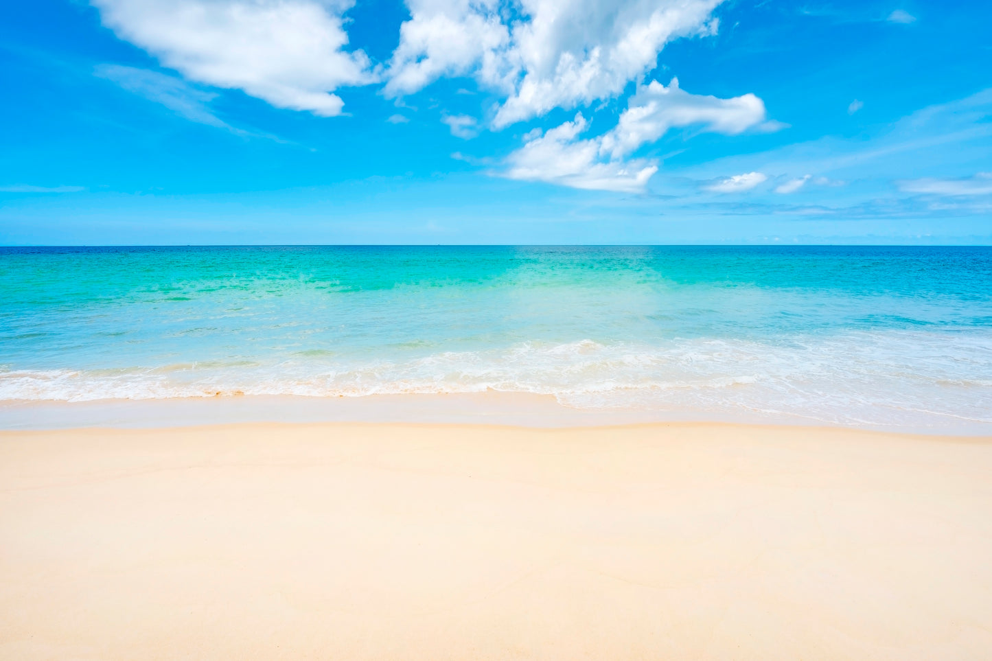 Sandy Beach with Blue Sky in Phuket Island Thailand Home Decor Premium Quality Poster Print Choose Your Sizes