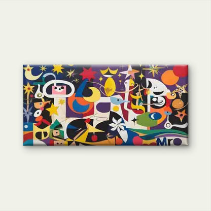 Multicolor Abstract Geometric Wall Art Canvas Office Home Room Framed 120x60cm