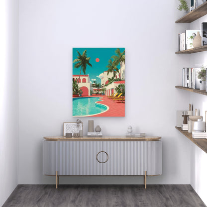 Bondi Miami Capri Palm Mykonos Ibiza Metal Print Ready to Hang