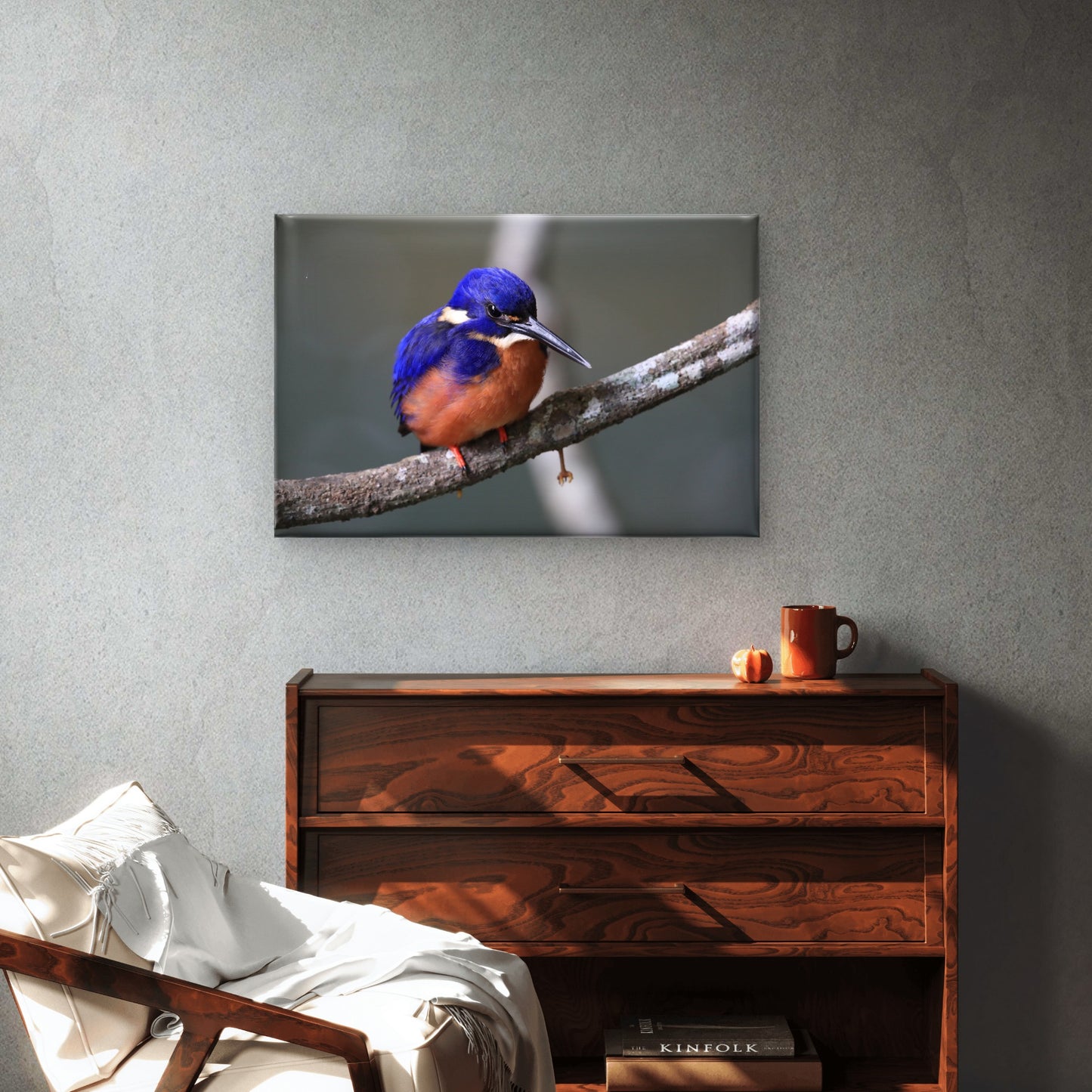 Azure Kingfisher Queensland Wall Art Decor 100% Australian Made