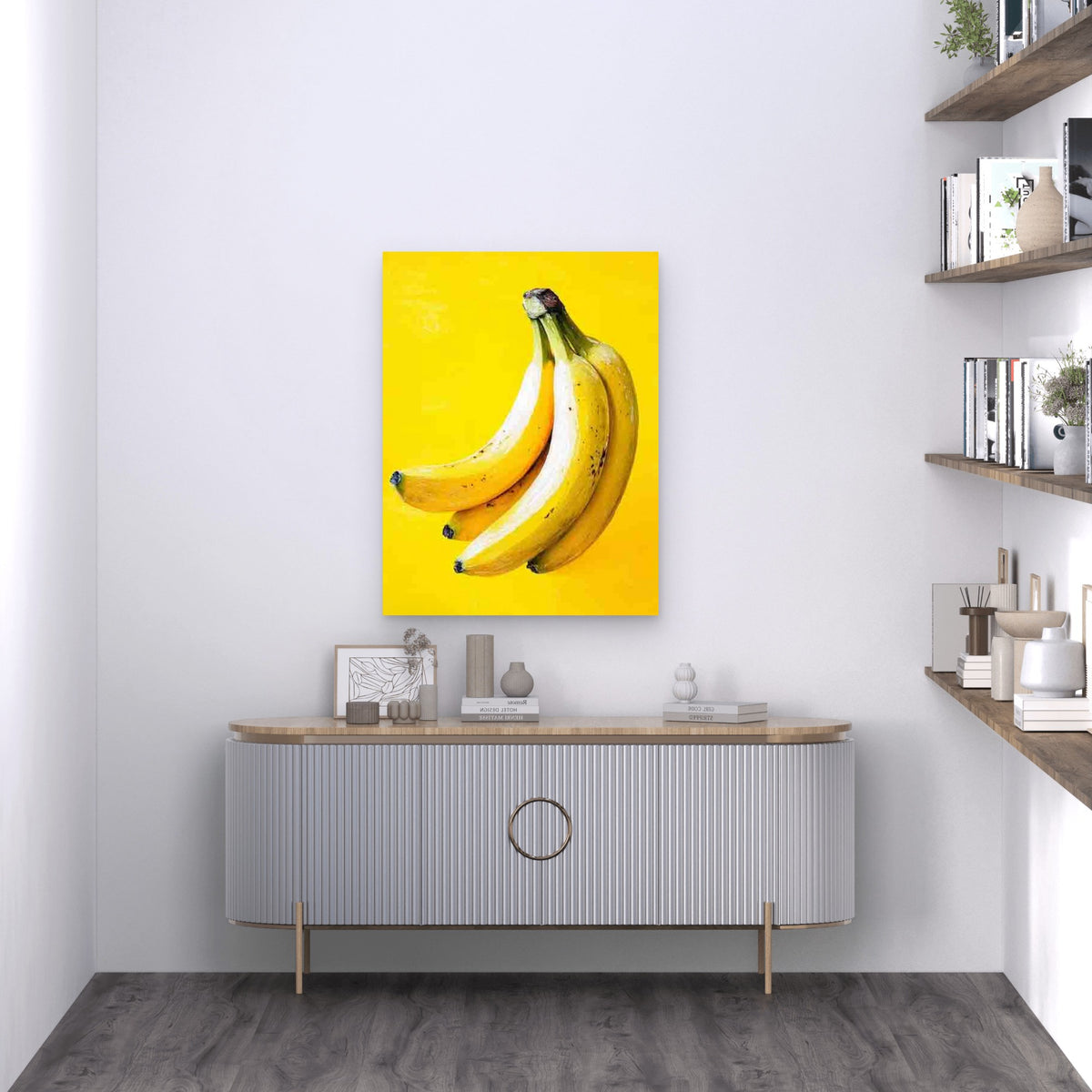 Banana Deco Metal Print Ready to Hang