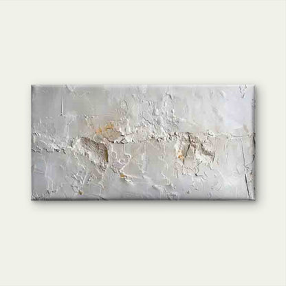 Modern White Texture Neutral Wall Art Canvas Office Home Room Framed 120x60cm
