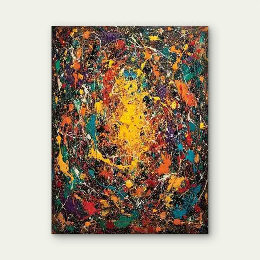 The Deep by Jackson Pollock 60x90cm Metal Print Ready to Hang