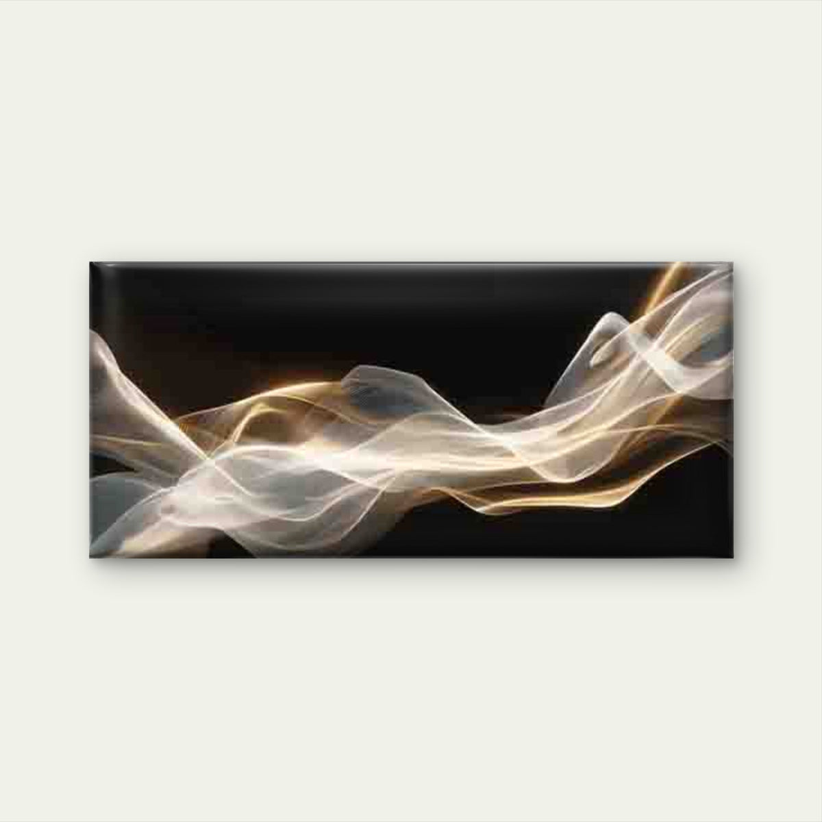 Abstract Flowing Waves Wall Art Canvas Office Home Room Framed 120x60cm