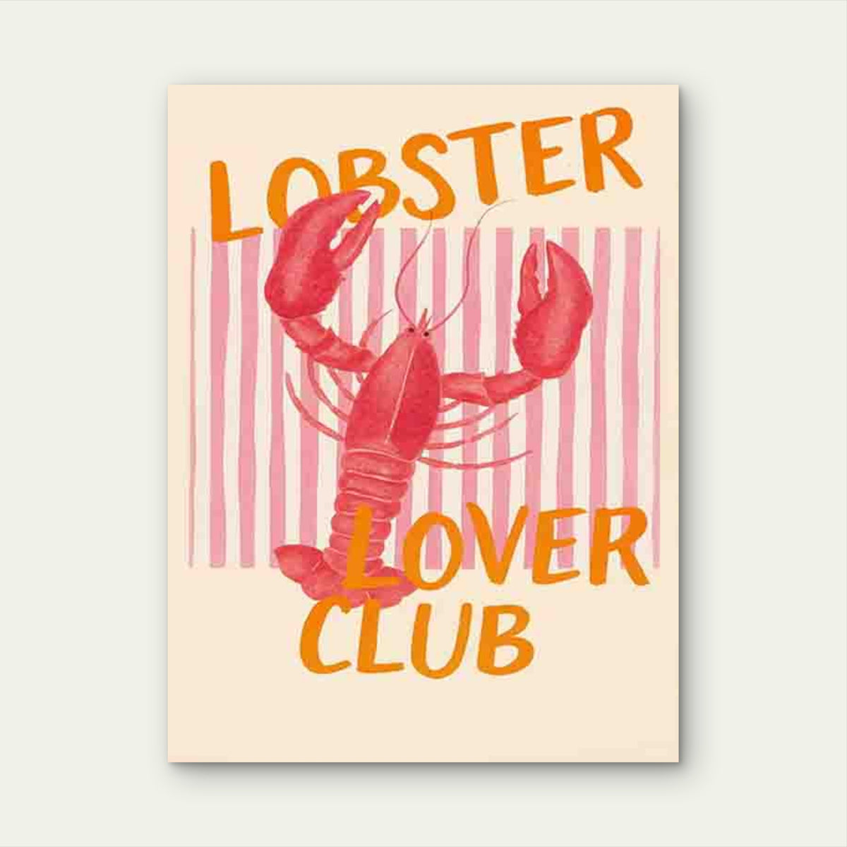Featuring a Lobster Theme 60x90cm Metal Print Ready to Hang