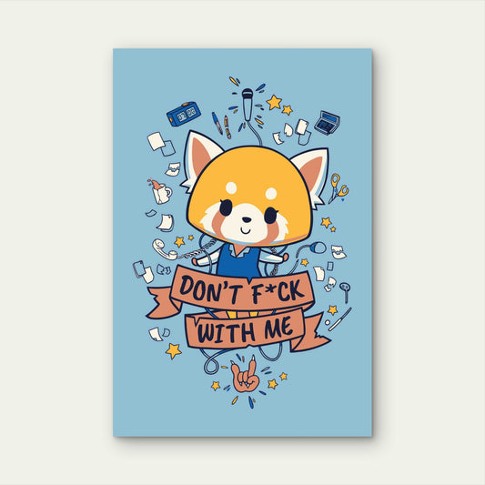 Kawaii Red Panda Sassy Ribbon 60x90cm Metal Print Ready to Hang