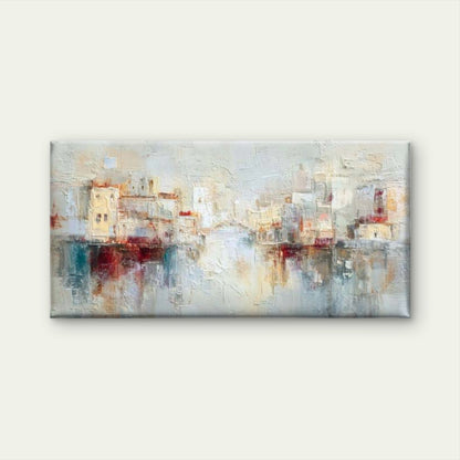 Abstract Saints City Wall Art Canvas Office Home Room Framed 120x60cm