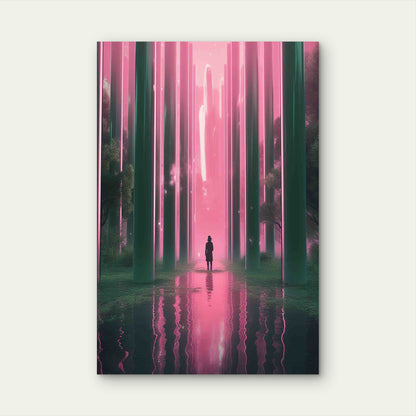 Geometric Shapes Natural Background 40x60cm Metal Print Ready to Hang