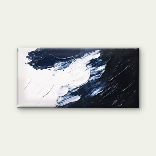 Black & White Canvas Painting Wall Art Canvas Office Home Room Framed 120x60cm