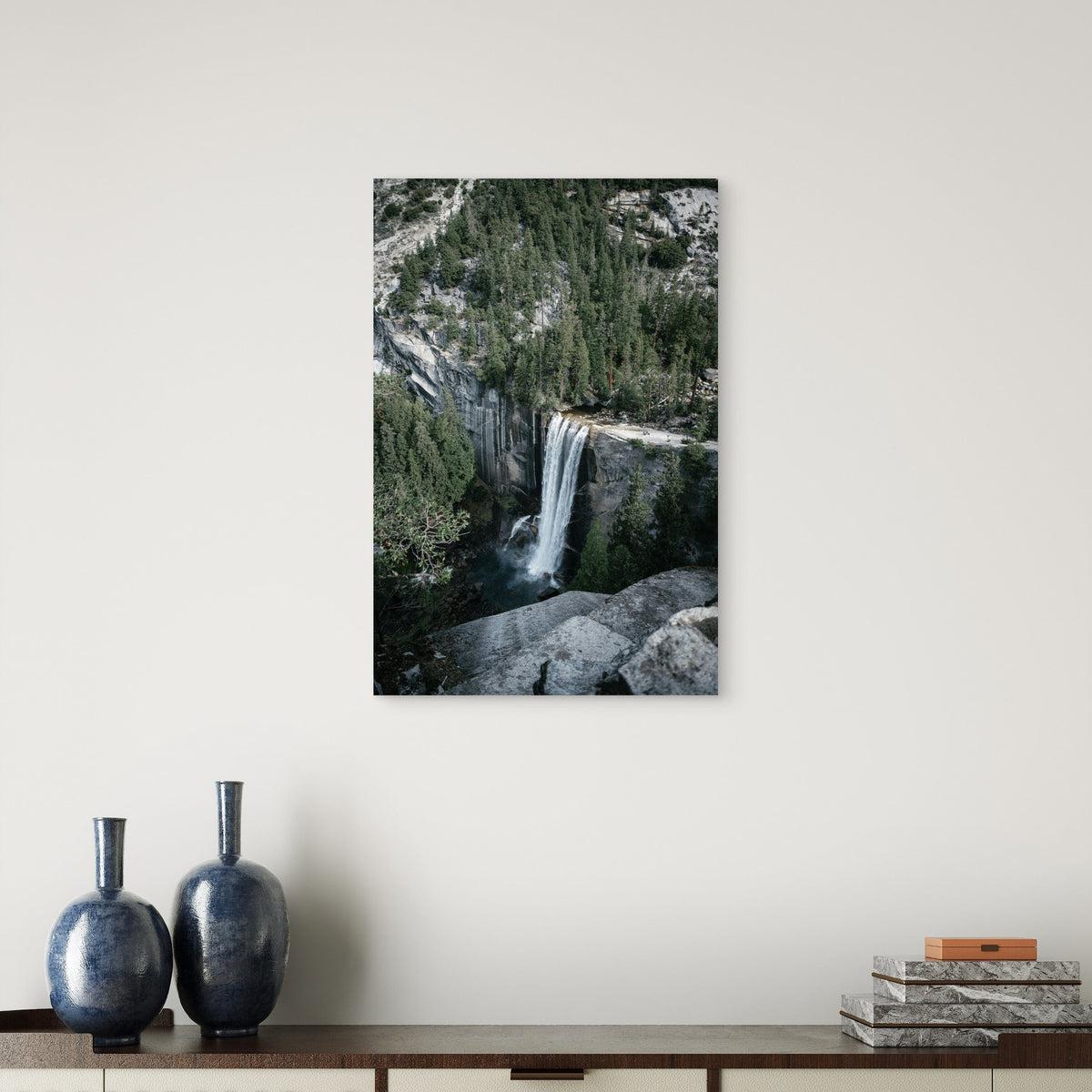 Vernal Fall, Yosemite National Park, California 60x90cm Metal Print Ready to Hang