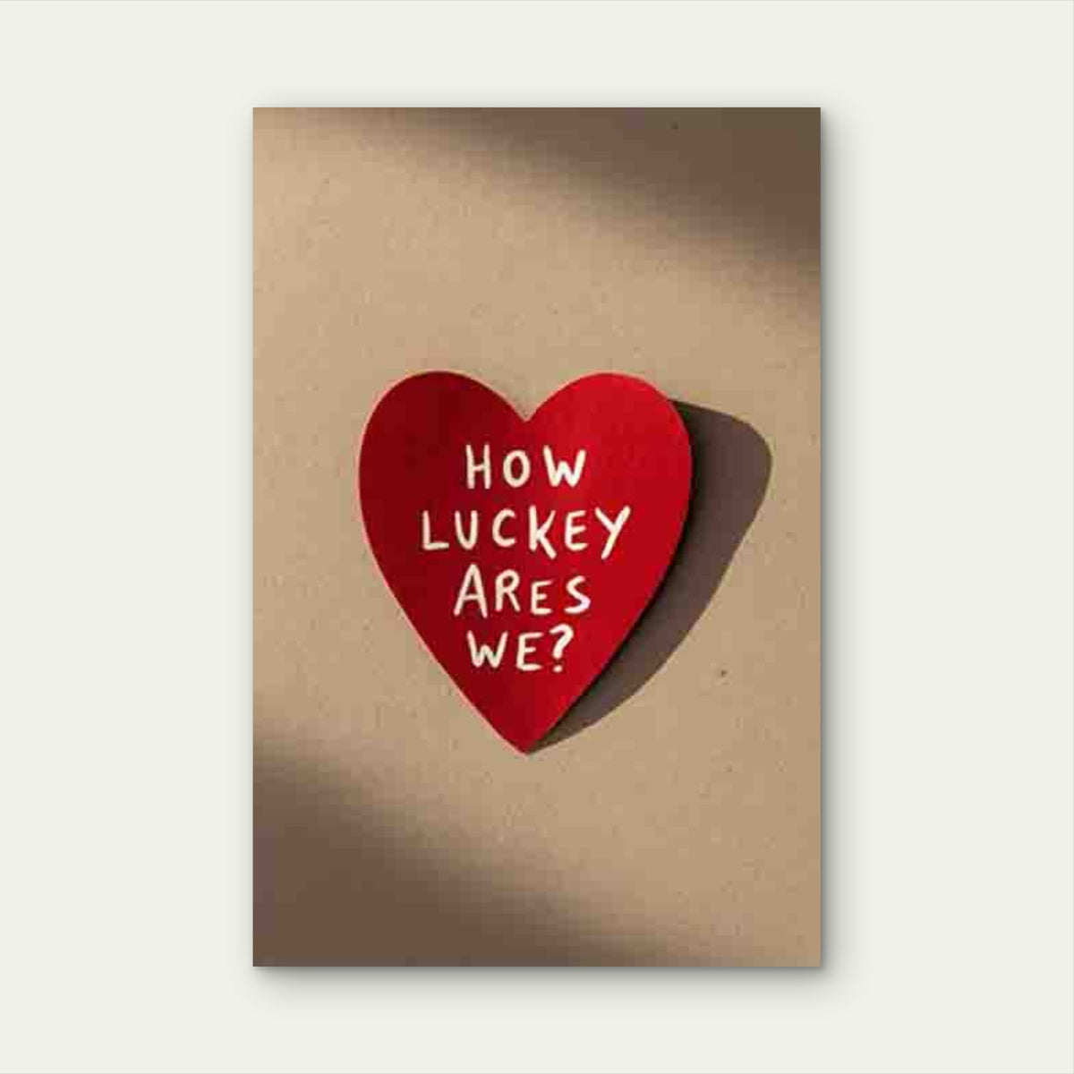 How Lucky Are We Metal Print Ready to Hang