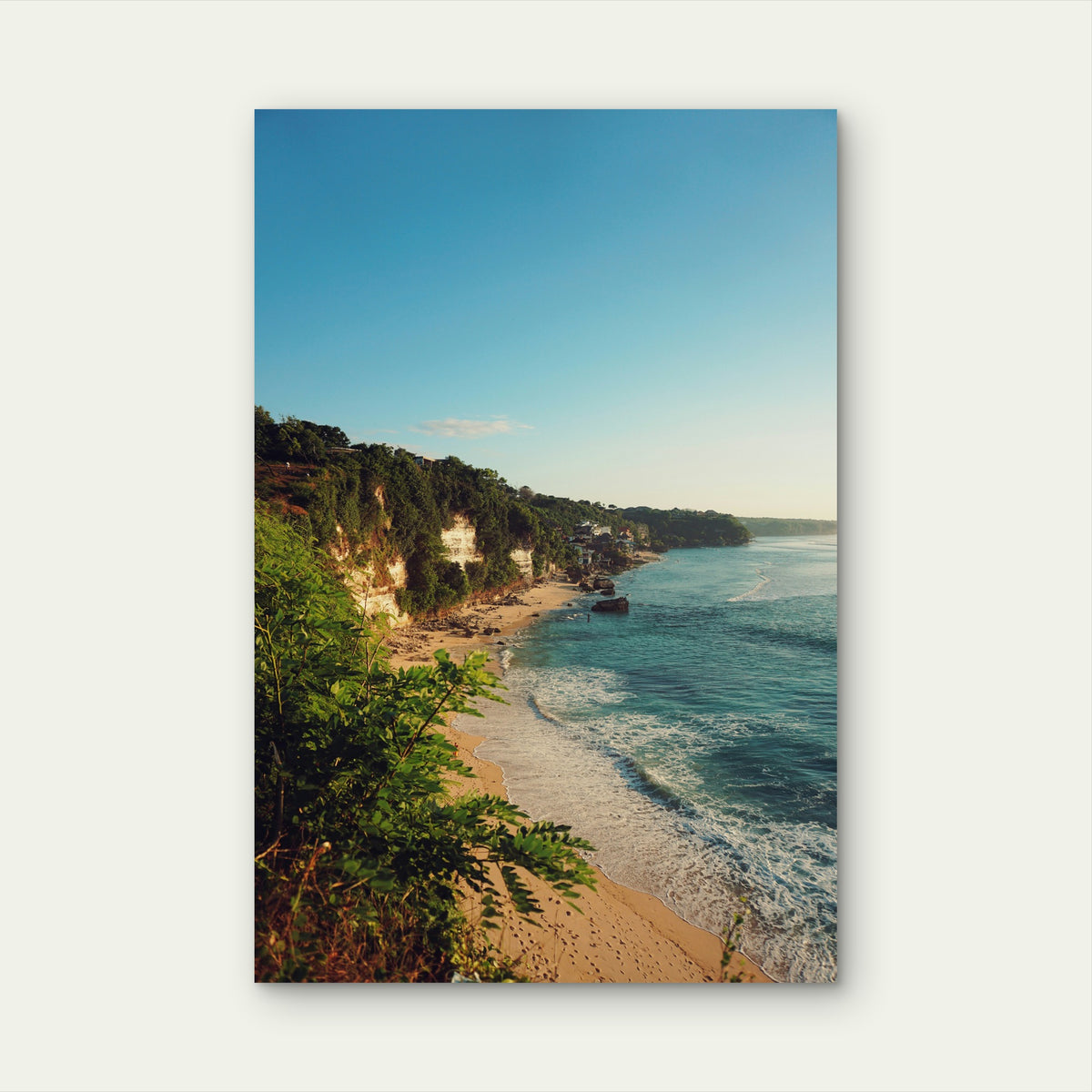 Cemongkak Beach Bali 40x60cm Metal Print Ready to Hang
