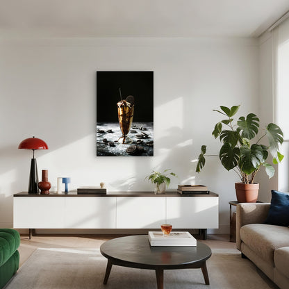 Oreo Milkshake Dessert Drink 60x90cm Metal Print Ready to Hang