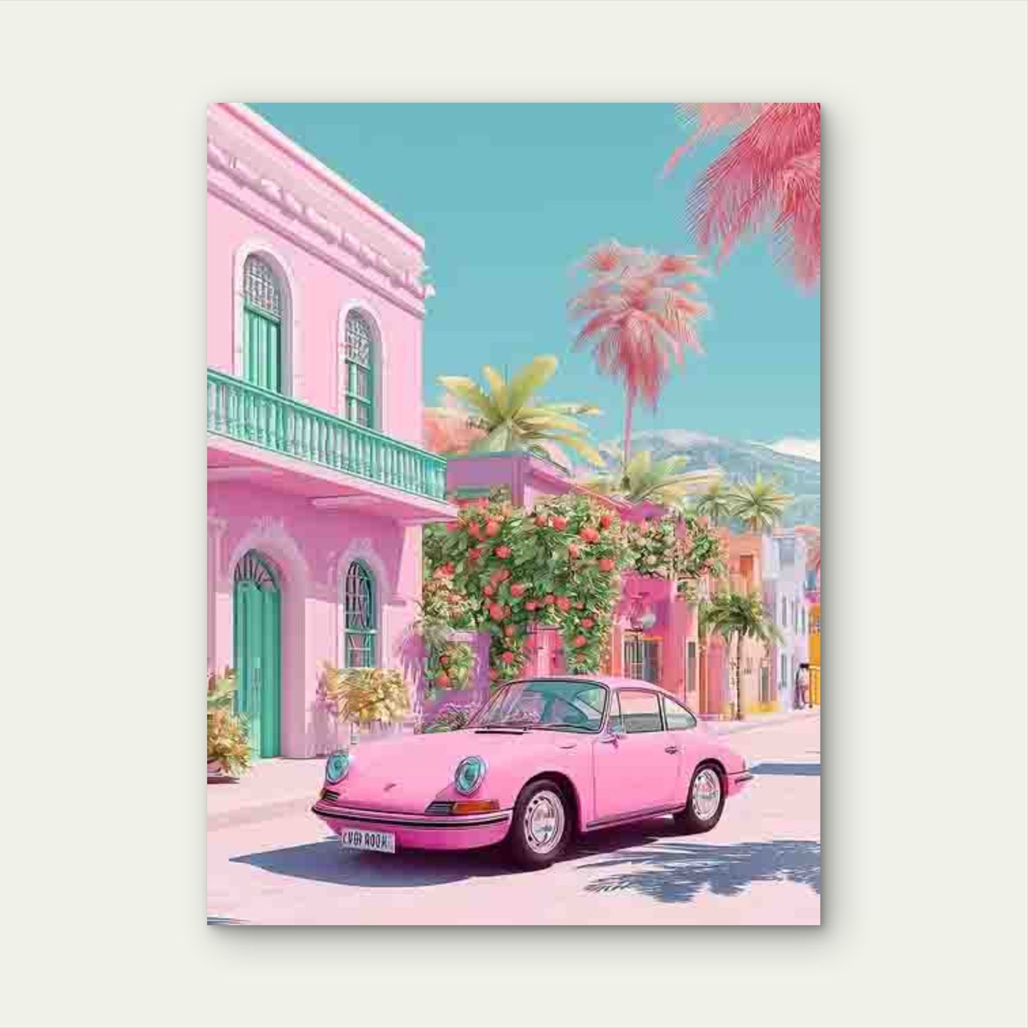 California Travel Trendy Metal Print Ready to Hang