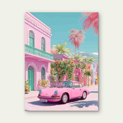 California Travel Trendy Metal Print Ready to Hang