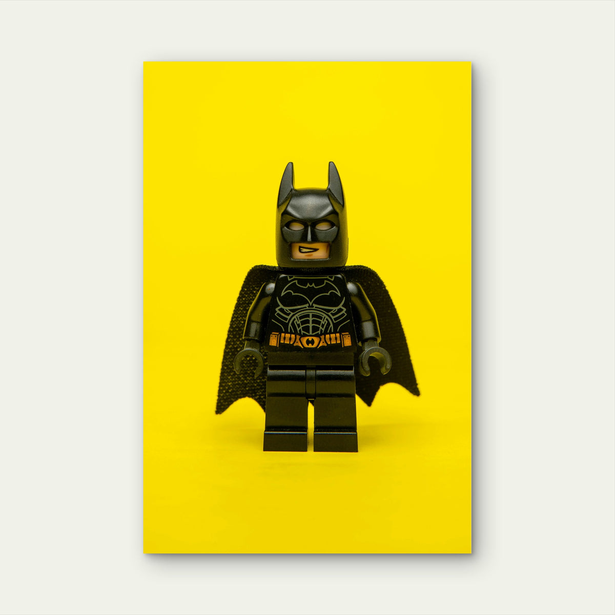 LEGO DC Batman Minifigure 40x60cm Metal Print Ready to Hang