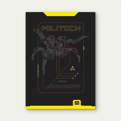 Robotic Spider Artwork 60x90cm Metal Print Ready to Hang
