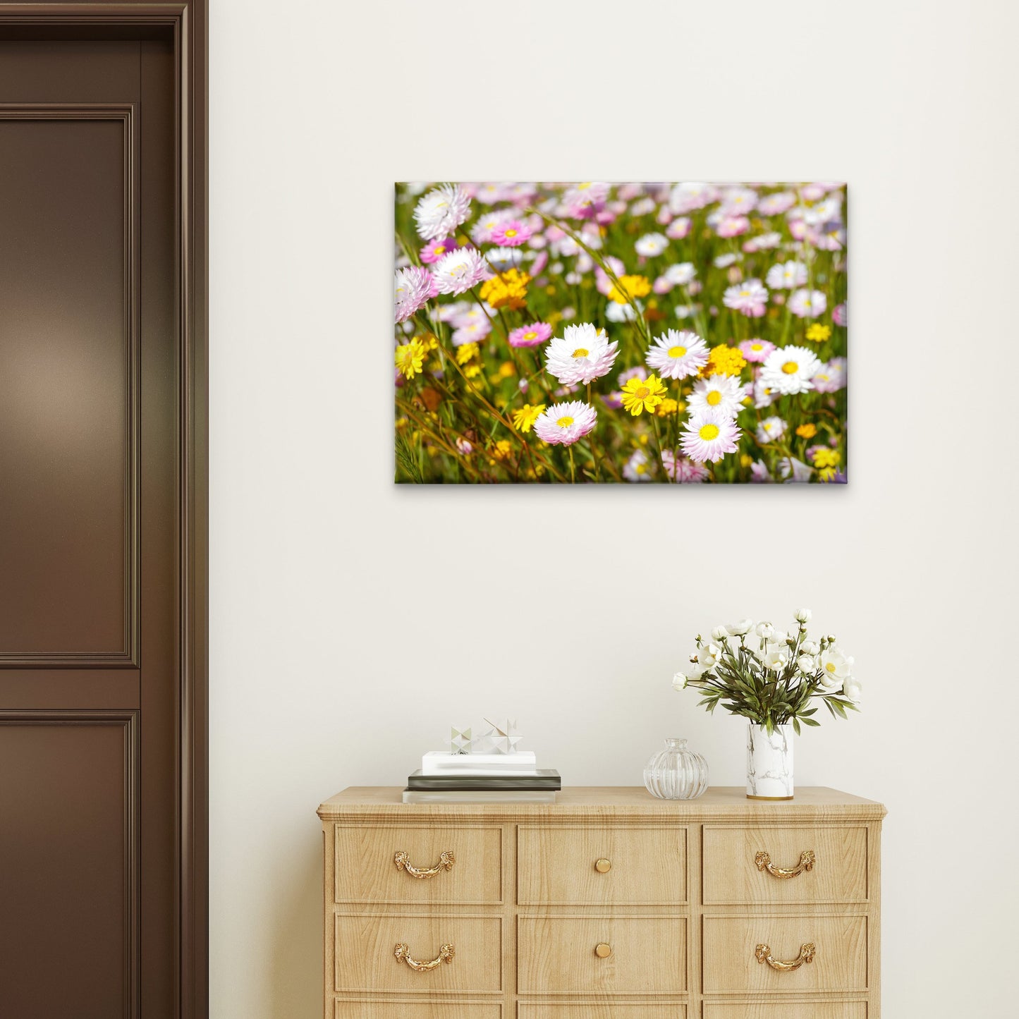 Australian Everlasting Paper Daisies Kings Park Wall Art Decor 100% Australian Made