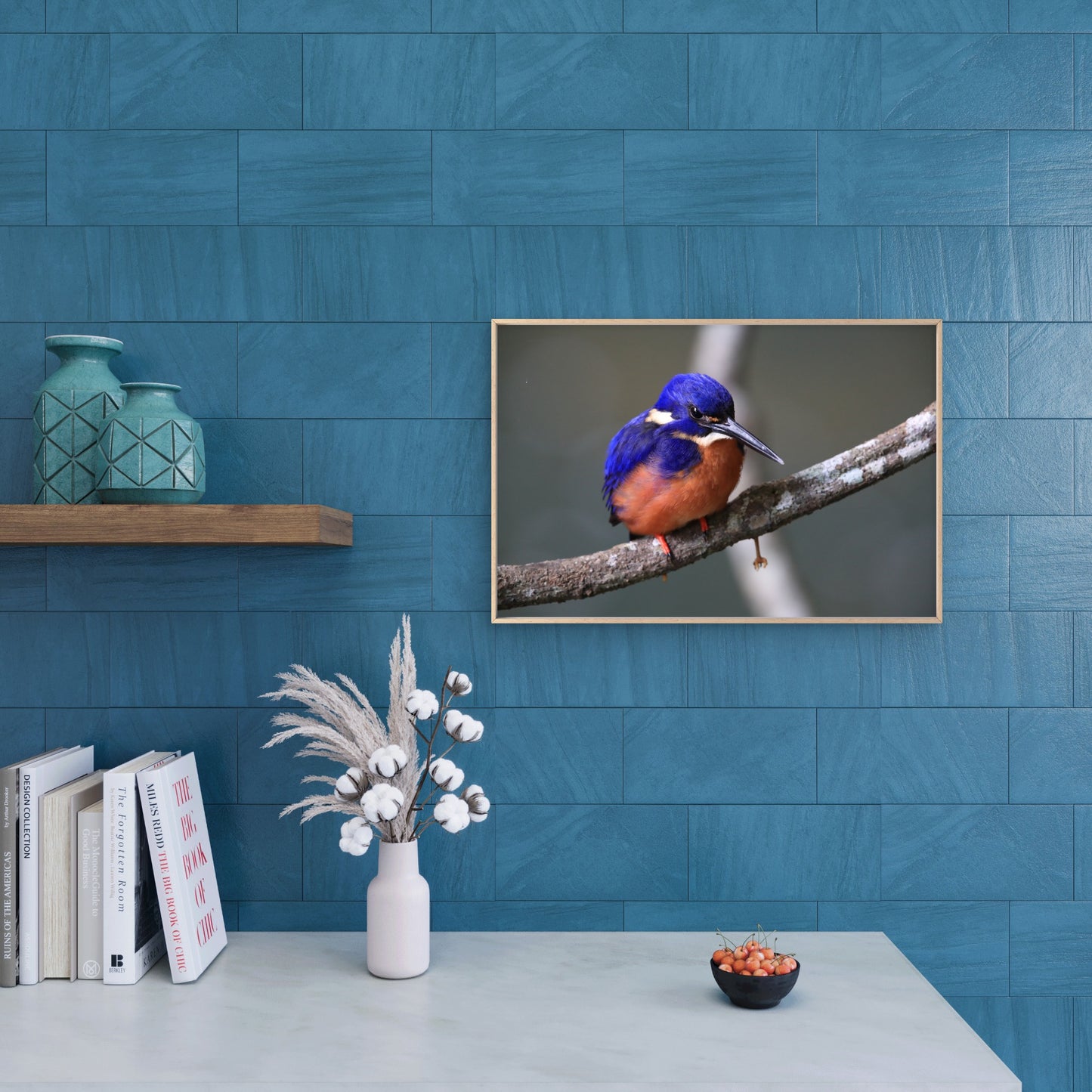 Azure Kingfisher Queensland Wall Art Decor 100% Australian Made