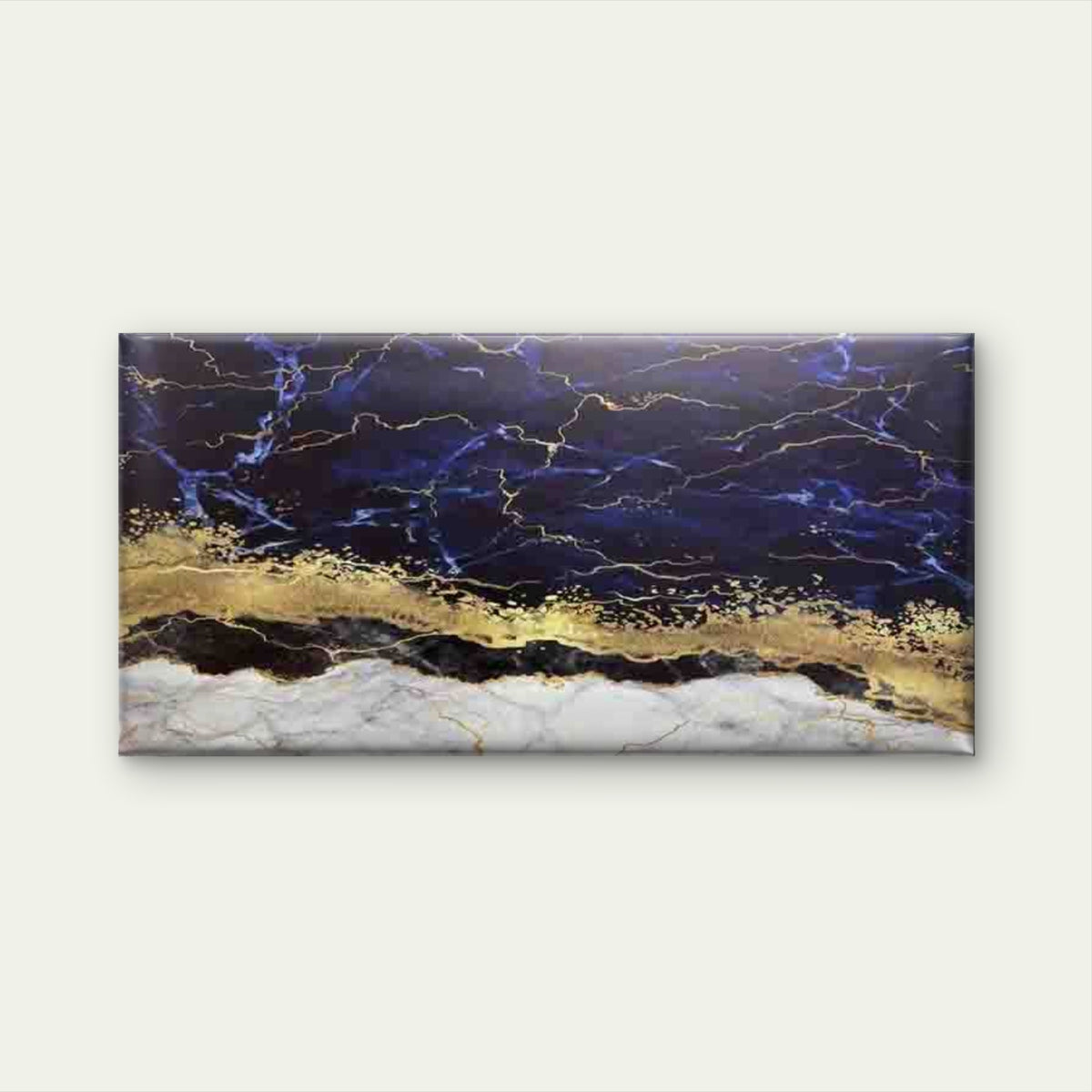 Abstract Golden Black White Wall Art Canvas Office Home Room Framed 120x60cm