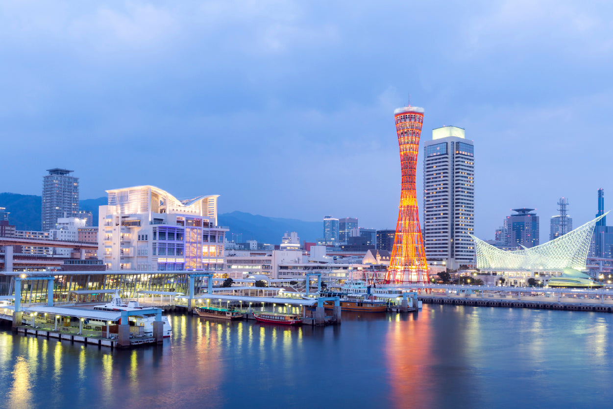 Yacht And Boats in the Kobe Port Home Decor Premium Quality Poster Print Choose Your Sizes