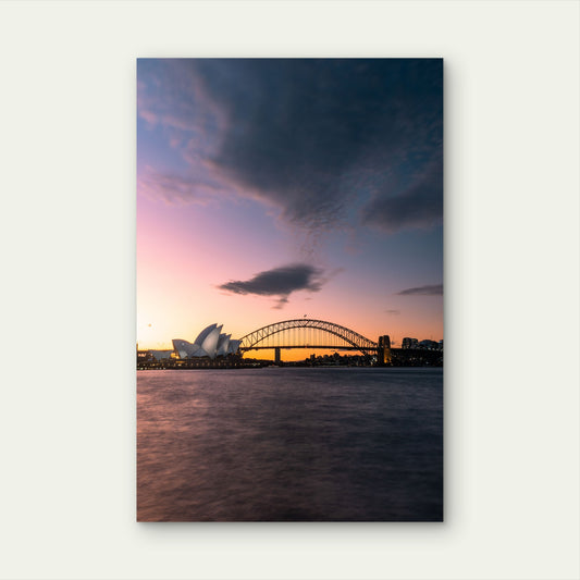 Sydney Opera House Harbour 40x60cm Metal Print Ready to Hang
