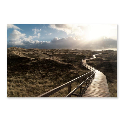 Dunes On the North Frisian Island Amram in Germany Acrylic Glass Print Tempered Glass Wall Art 100% Made in Australia Ready to Hang