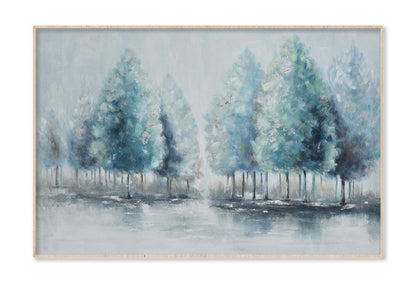 Grove, Reflection Lake Blue Painting Wall Art Limited Edition High Quality Print