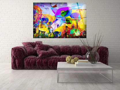 Abstract Flowers UV Direct Aluminum Print Australian Made Quality