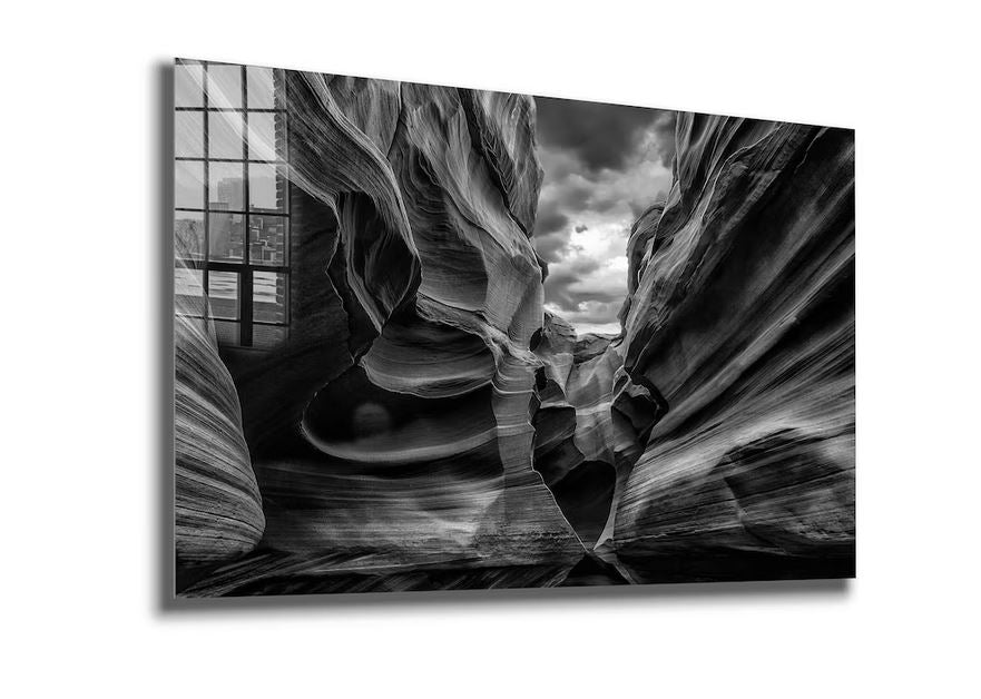 Grand Canyon B&W View UV Direct Aluminum Print Australian Made Quality