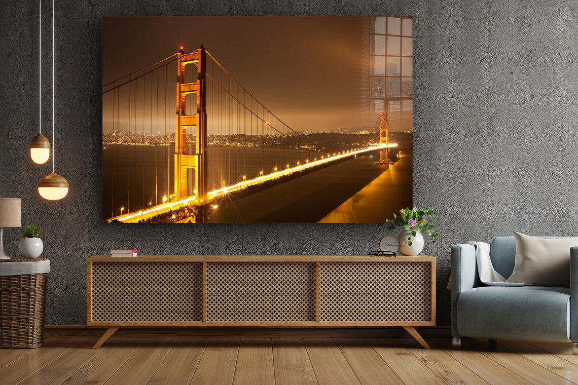 Golden Gate Bridge UV Direct Aluminum Print Australian Made Quality